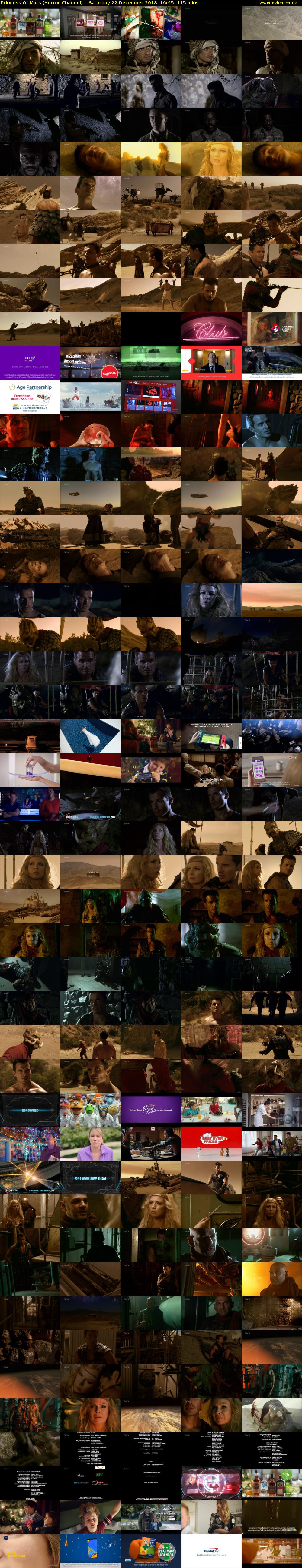 Princess Of Mars (Horror Channel) Saturday 22 December 2018 16:45 - 18:40