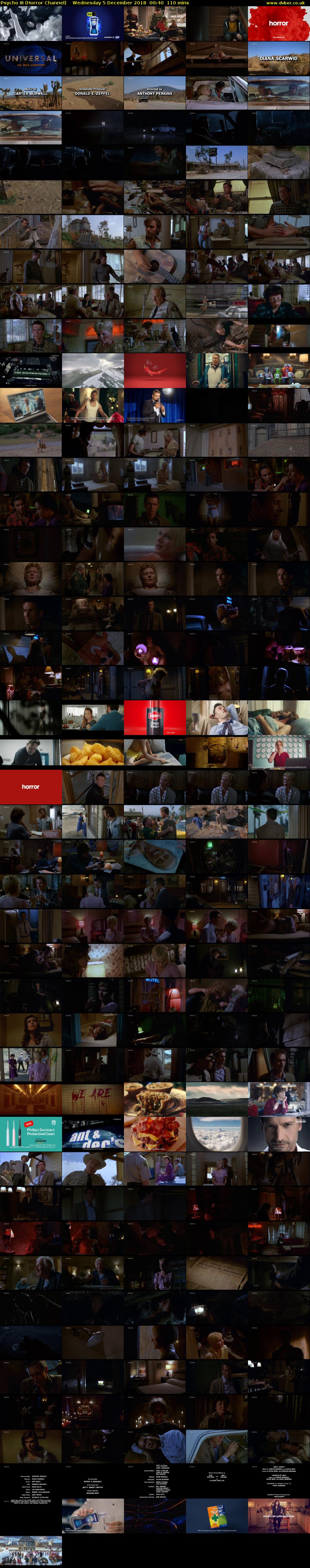 Psycho III (Horror Channel) Wednesday 5 December 2018 00:40 - 02:30