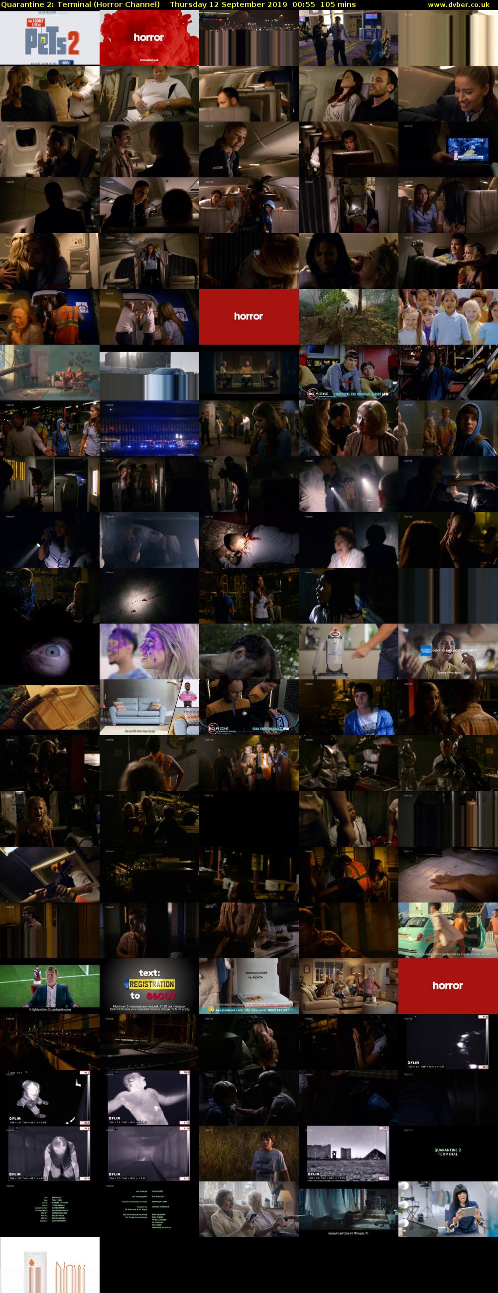 Quarantine 2: Terminal (Horror Channel) Thursday 12 September 2019 00:55 - 02:40