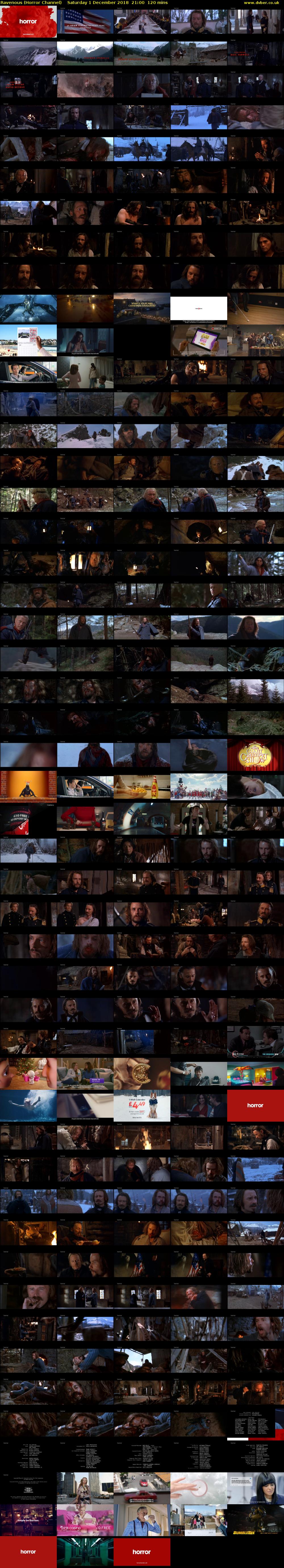 Ravenous (Horror Channel) Saturday 1 December 2018 21:00 - 23:00