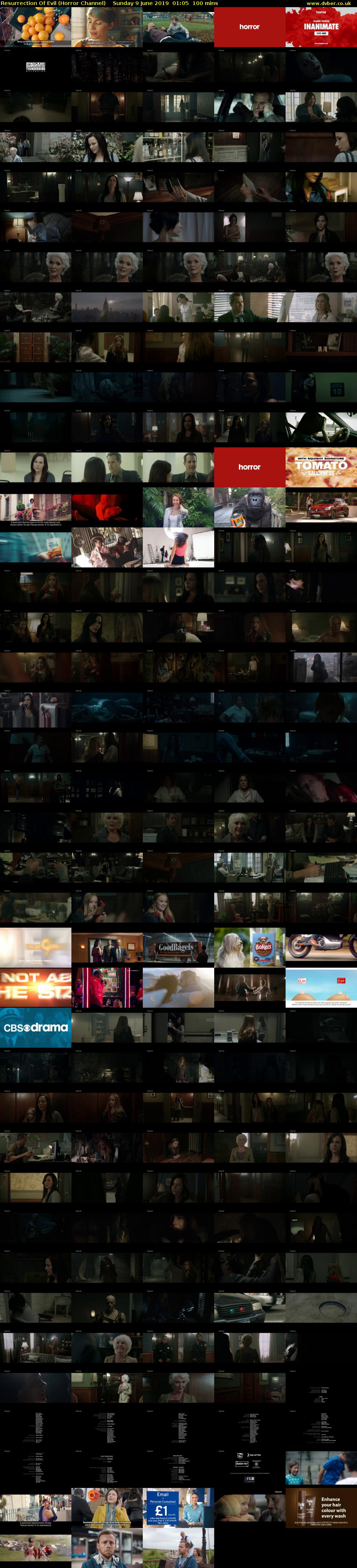 Resurrection Of Evil (Horror Channel) Sunday 9 June 2019 01:05 - 02:45