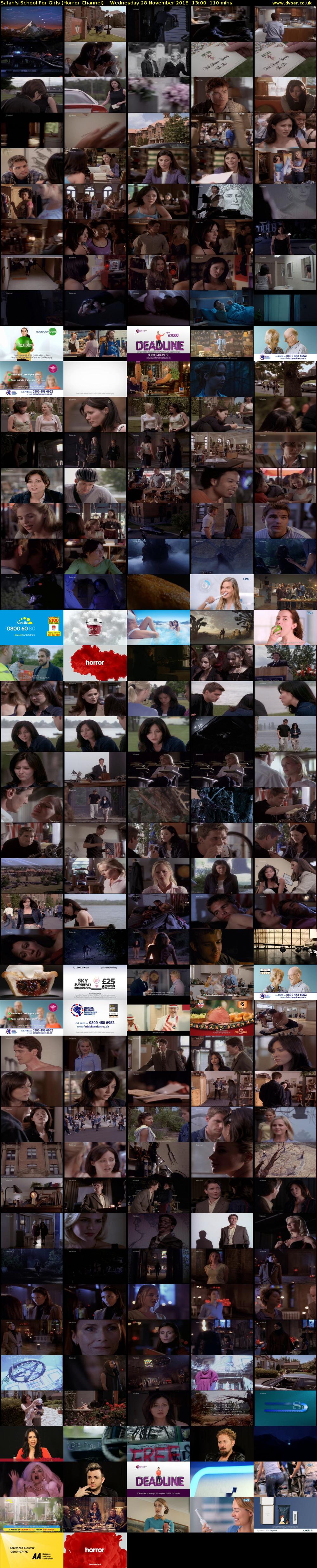 Satan's School For Girls (Horror Channel) Wednesday 28 November 2018 13:00 - 14:50