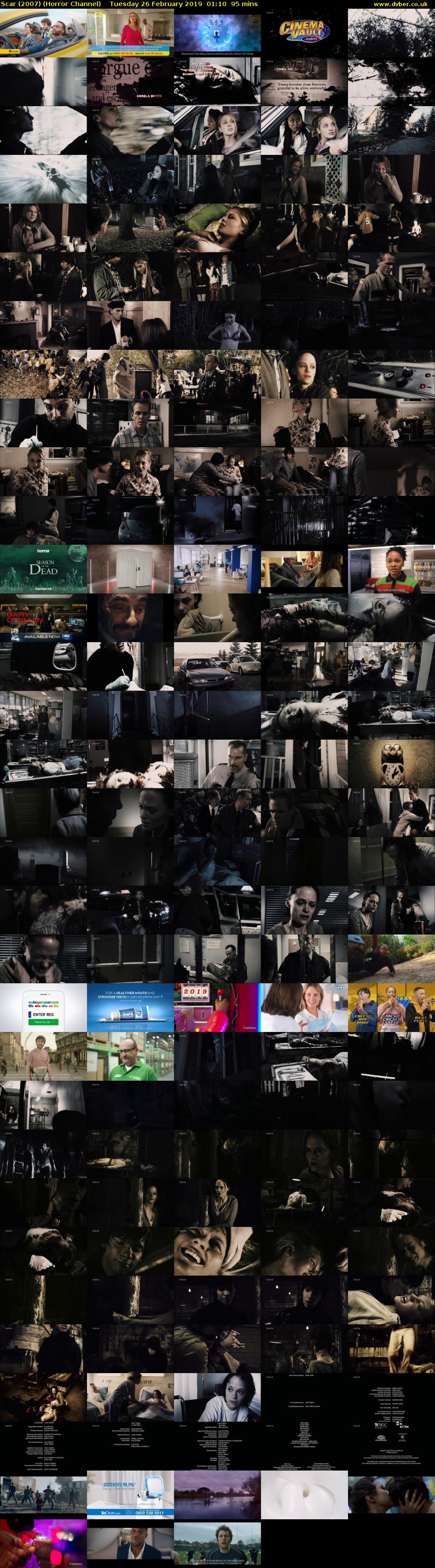 Scar (2007) (Horror Channel) Tuesday 26 February 2019 01:10 - 02:45