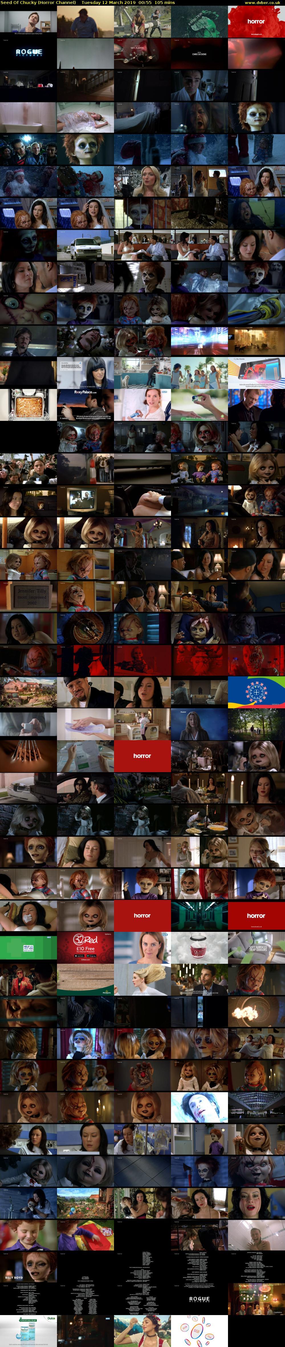 Seed Of Chucky (Horror Channel) Tuesday 12 March 2019 00:55 - 02:40