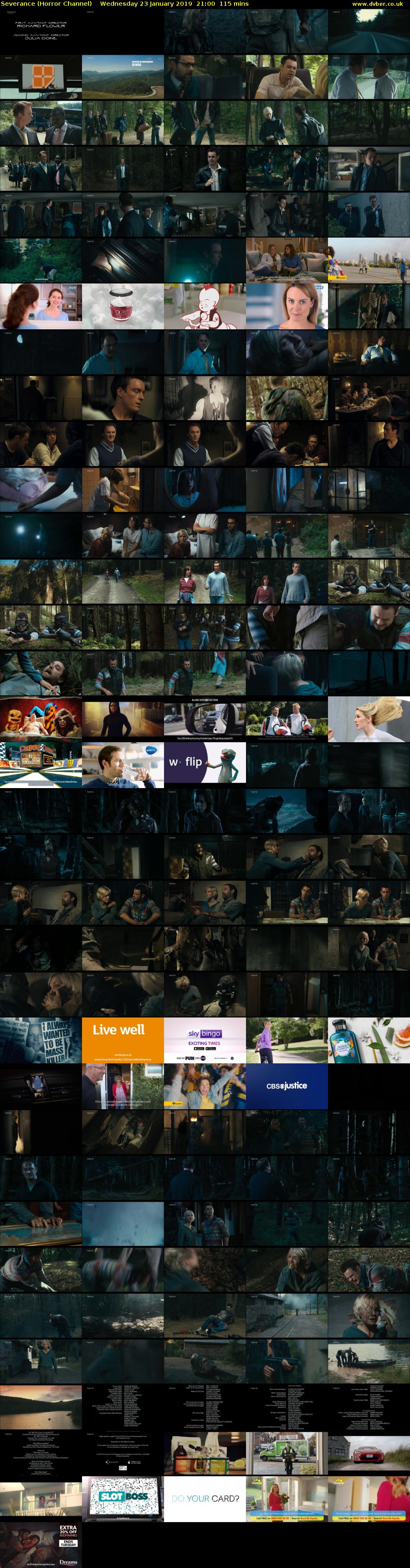 Severance (Horror Channel) Wednesday 23 January 2019 21:00 - 22:55