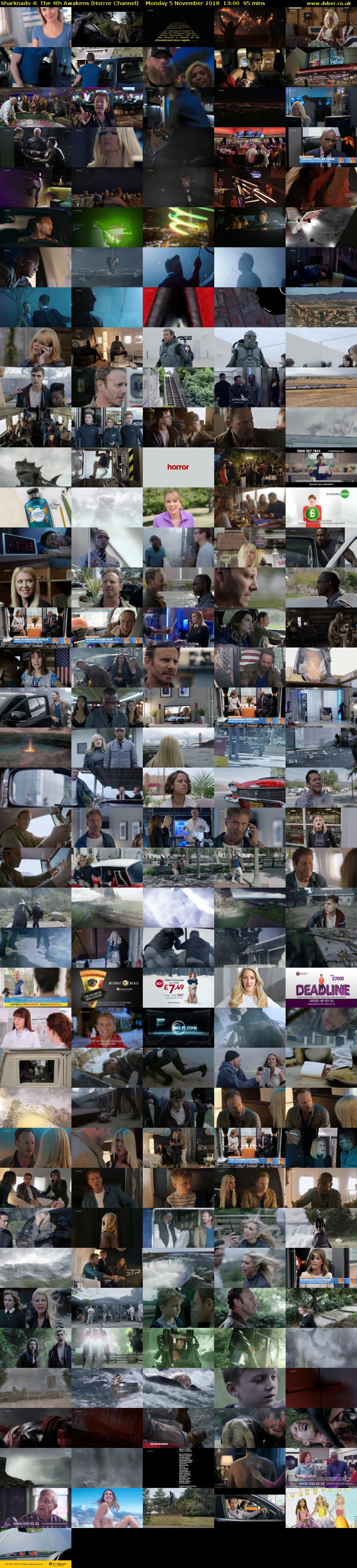 Sharknado 4: The 4th Awakens (Horror Channel) Monday 5 November 2018 13:00 - 14:35