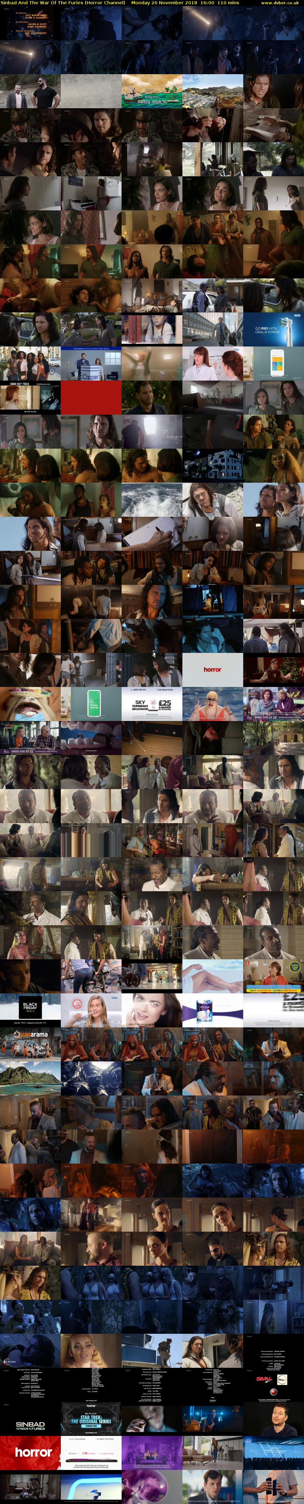 Sinbad And The War Of The Furies (Horror Channel) Monday 26 November 2018 16:00 - 17:50