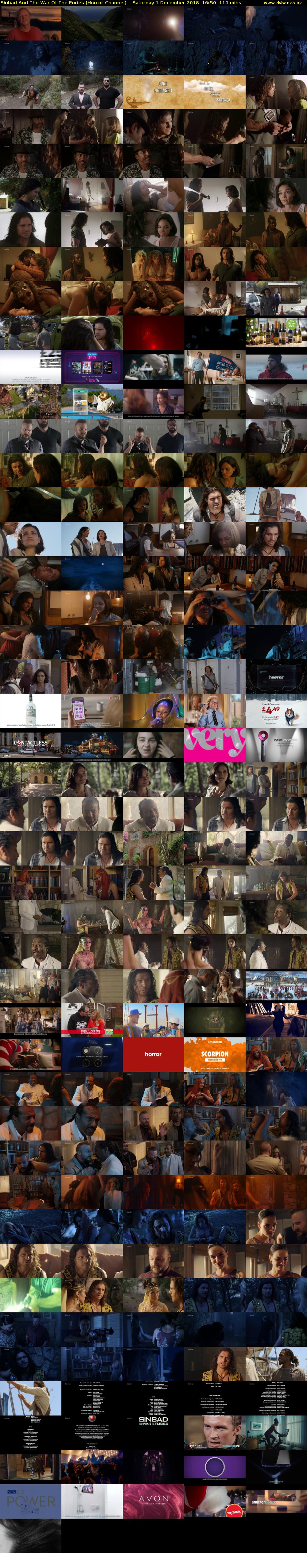 Sinbad And The War Of The Furies (Horror Channel) Saturday 1 December 2018 16:50 - 18:40