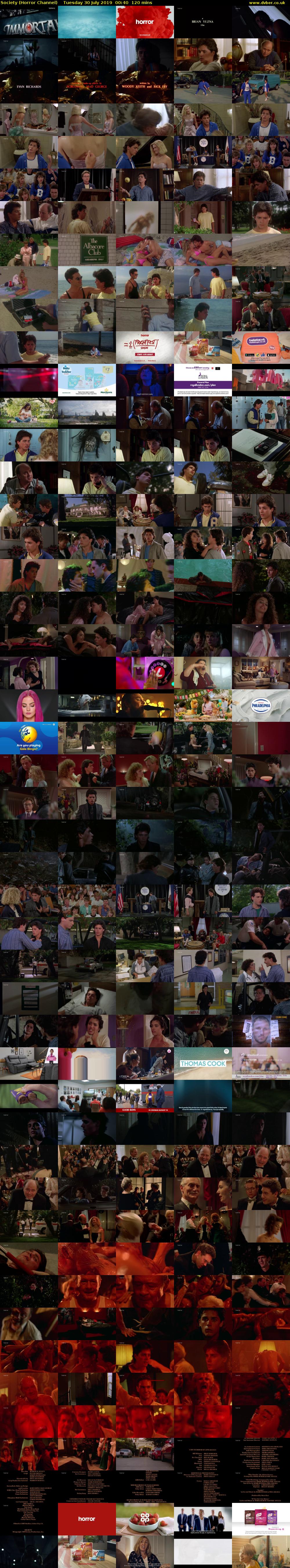 Society (Horror Channel) Tuesday 30 July 2019 00:40 - 02:40