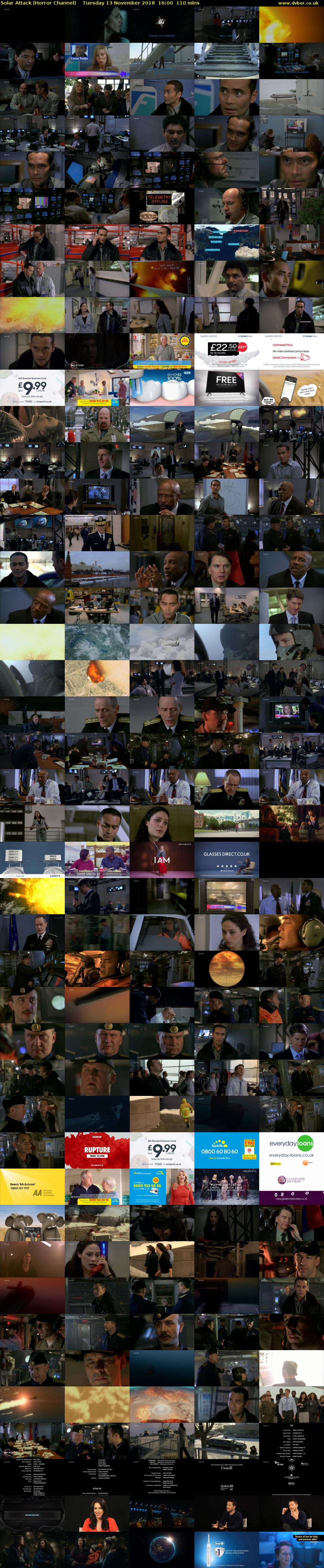 Solar Attack (Horror Channel) Tuesday 13 November 2018 16:00 - 17:50