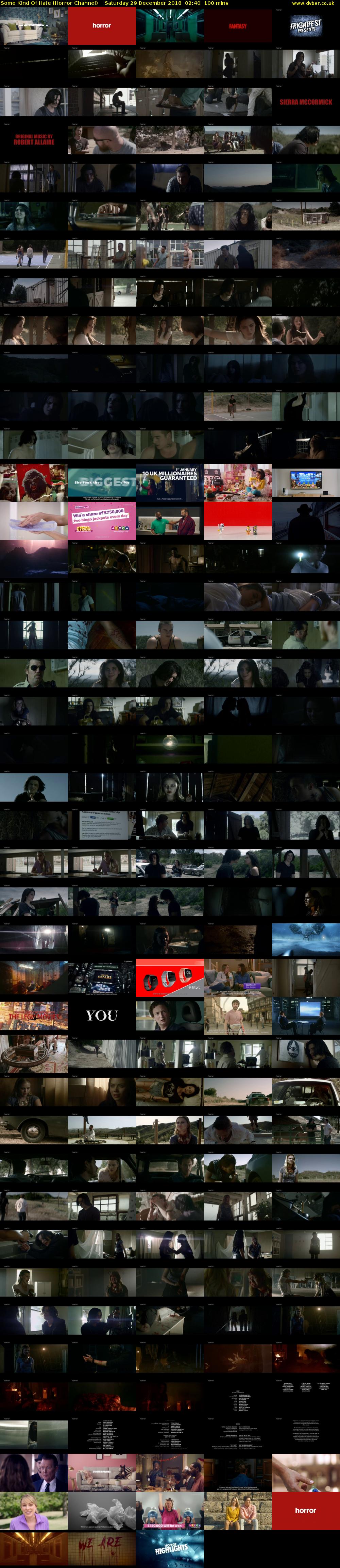 Some Kind Of Hate (Horror Channel) Saturday 29 December 2018 02:40 - 04:20