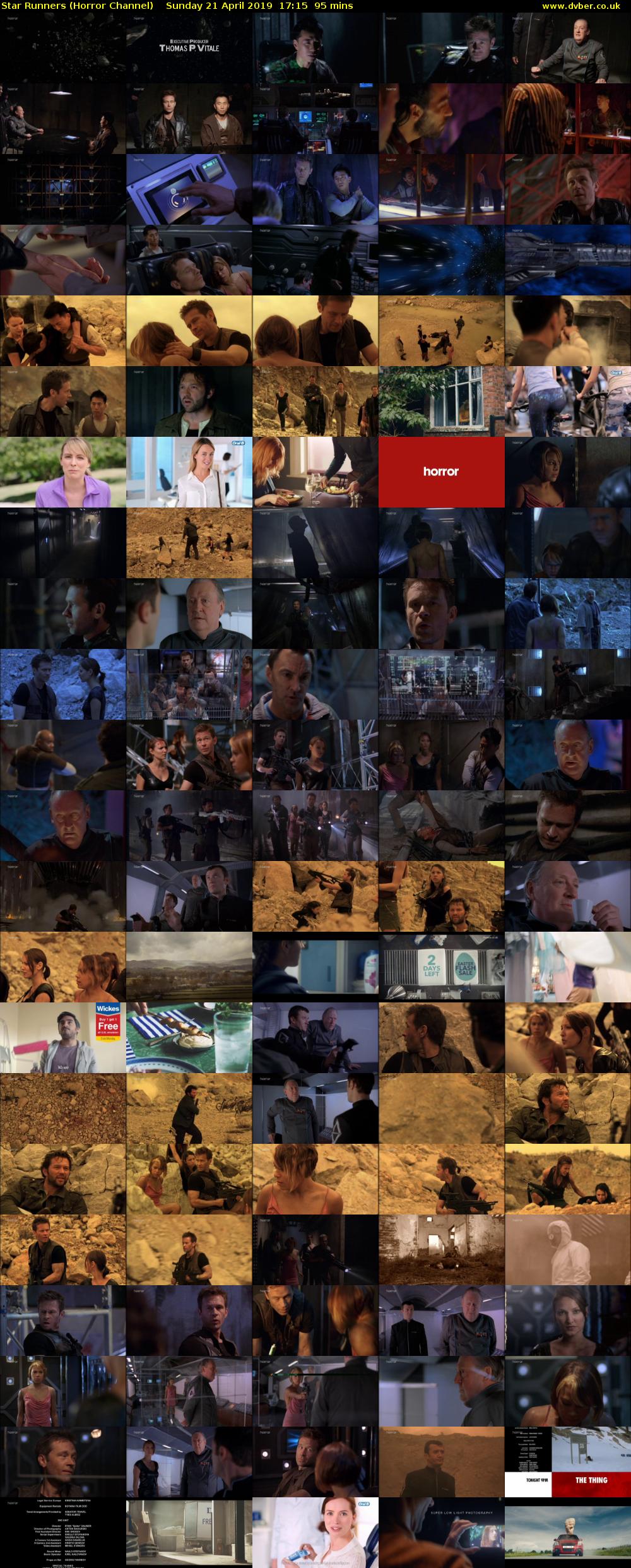 Star Runners (Horror Channel) Sunday 21 April 2019 17:15 - 18:50
