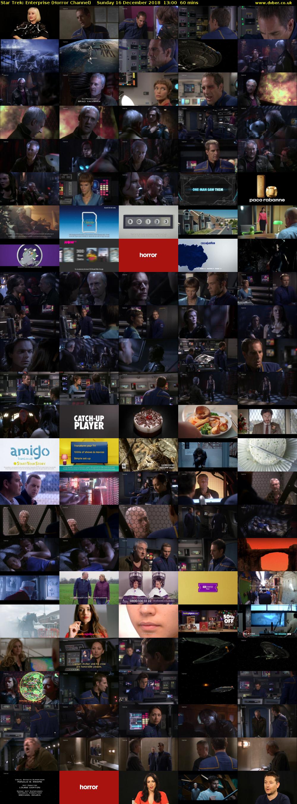 Star Trek: Enterprise (Horror Channel) Sunday 16 December 2018 13:00 - 14:00