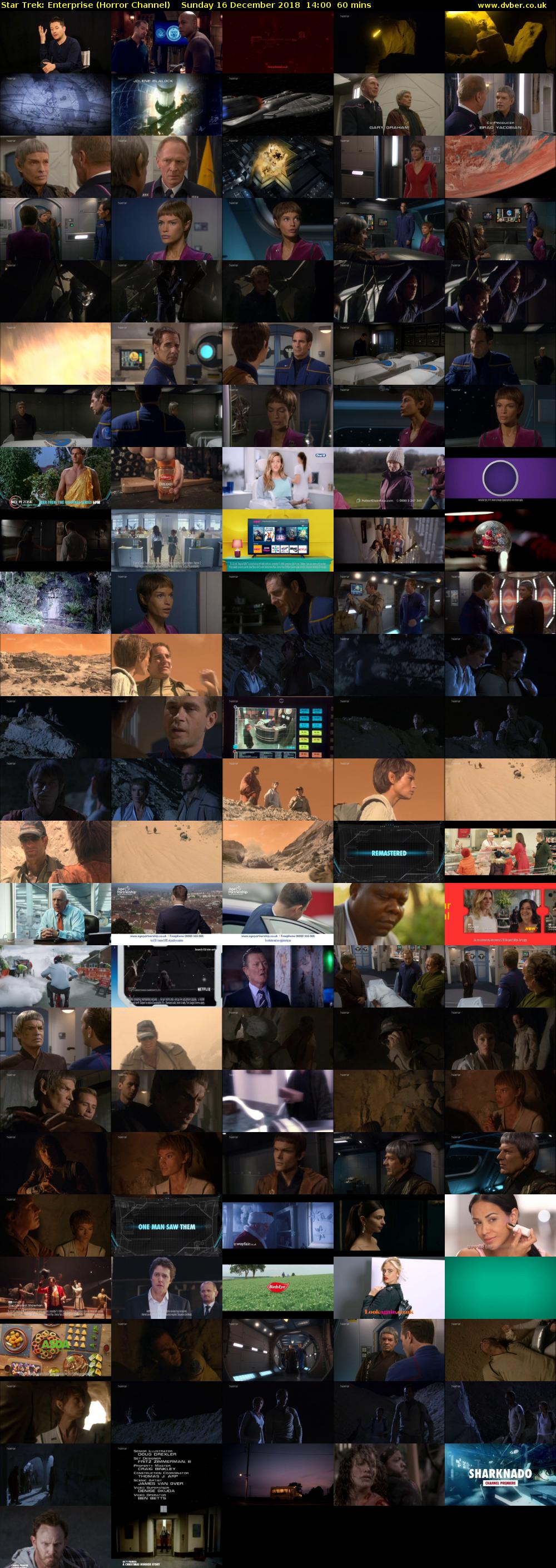 Star Trek: Enterprise (Horror Channel) Sunday 16 December 2018 14:00 - 15:00