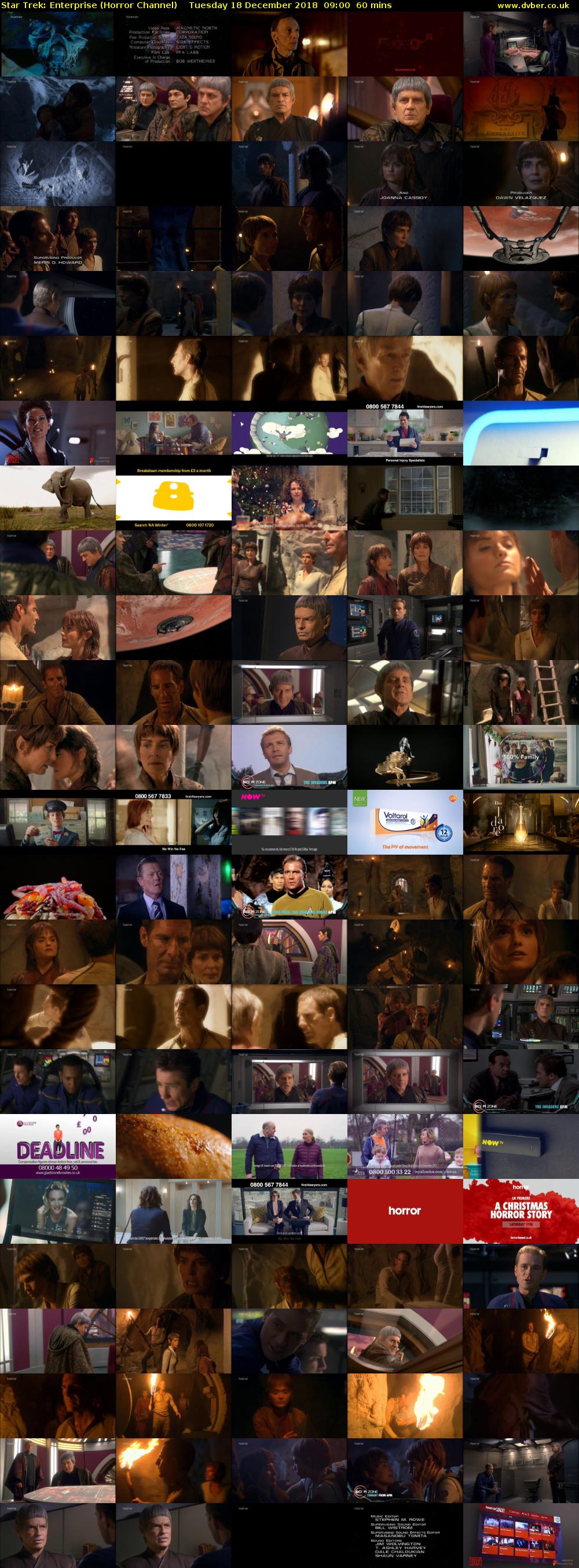 Star Trek: Enterprise (Horror Channel) Tuesday 18 December 2018 09:00 - 10:00