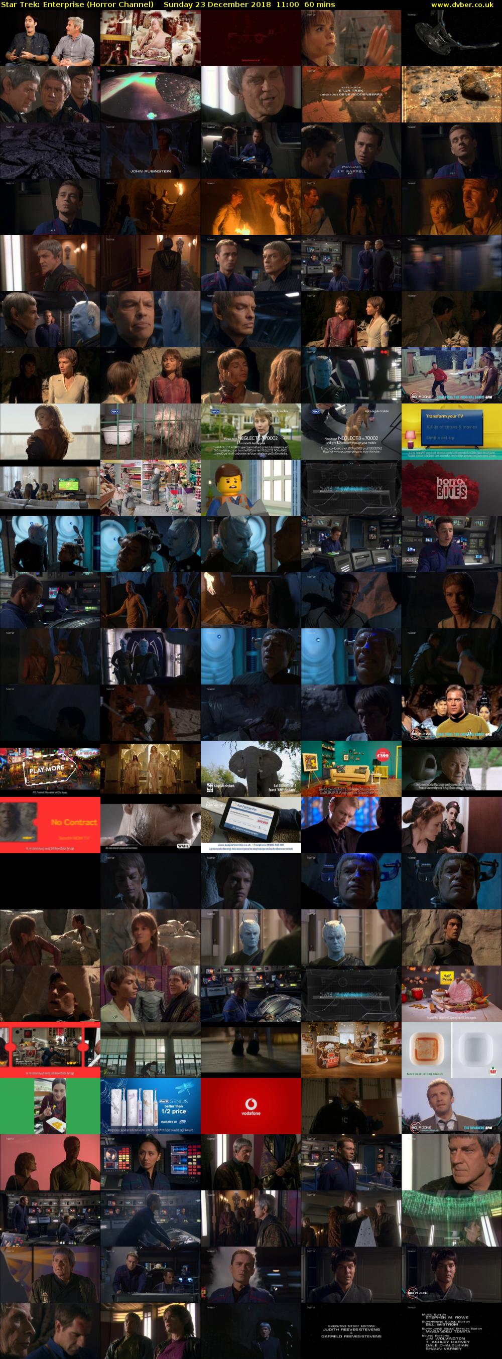 Star Trek: Enterprise (Horror Channel) Sunday 23 December 2018 11:00 - 12:00