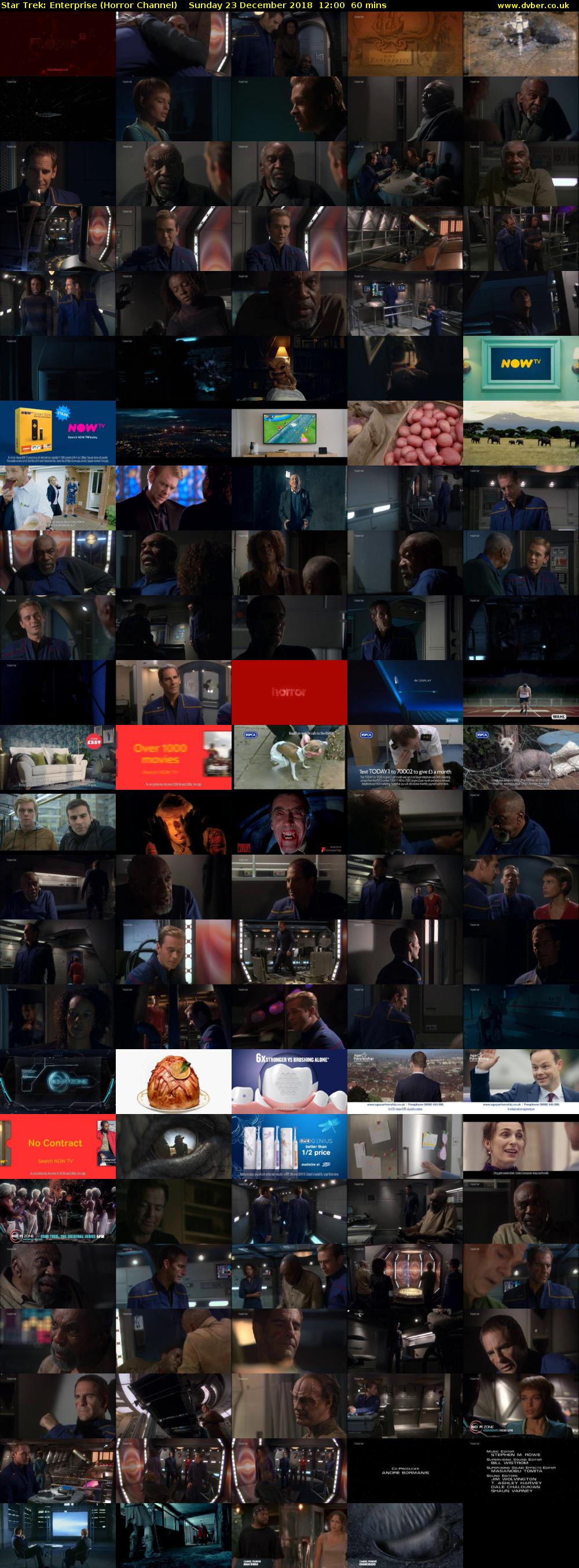Star Trek: Enterprise (Horror Channel) Sunday 23 December 2018 12:00 - 13:00