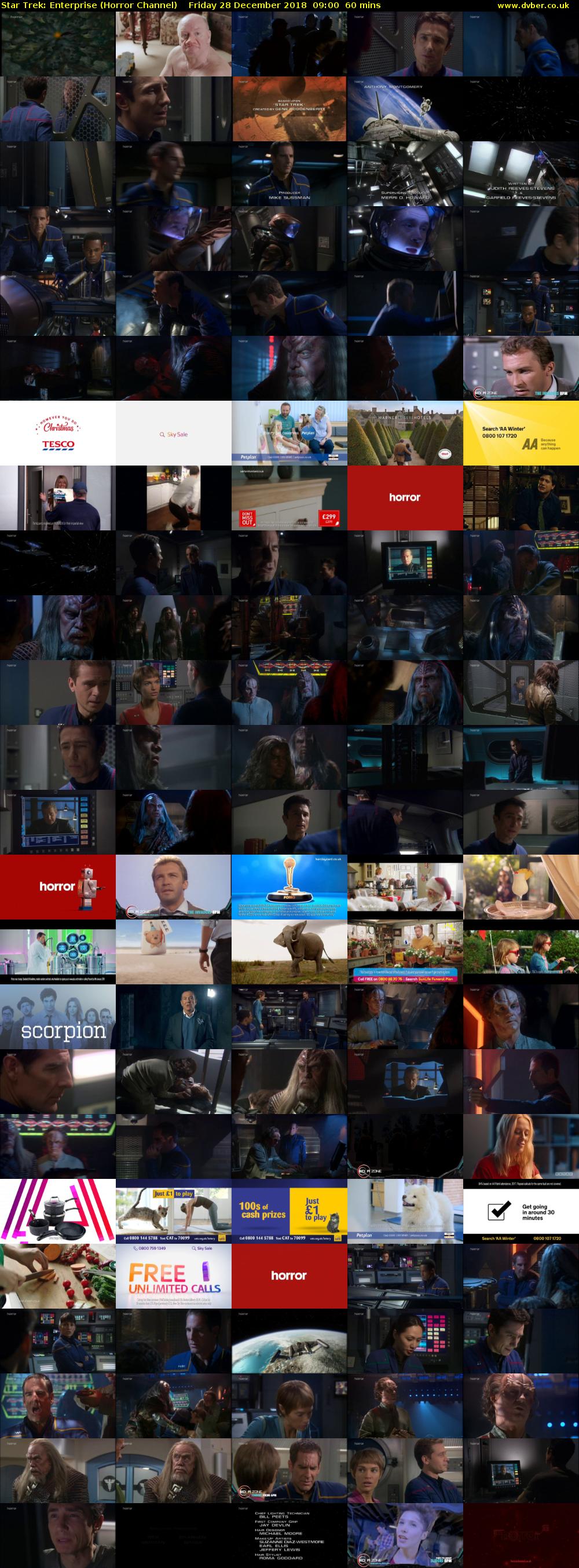 Star Trek: Enterprise (Horror Channel) Friday 28 December 2018 09:00 - 10:00