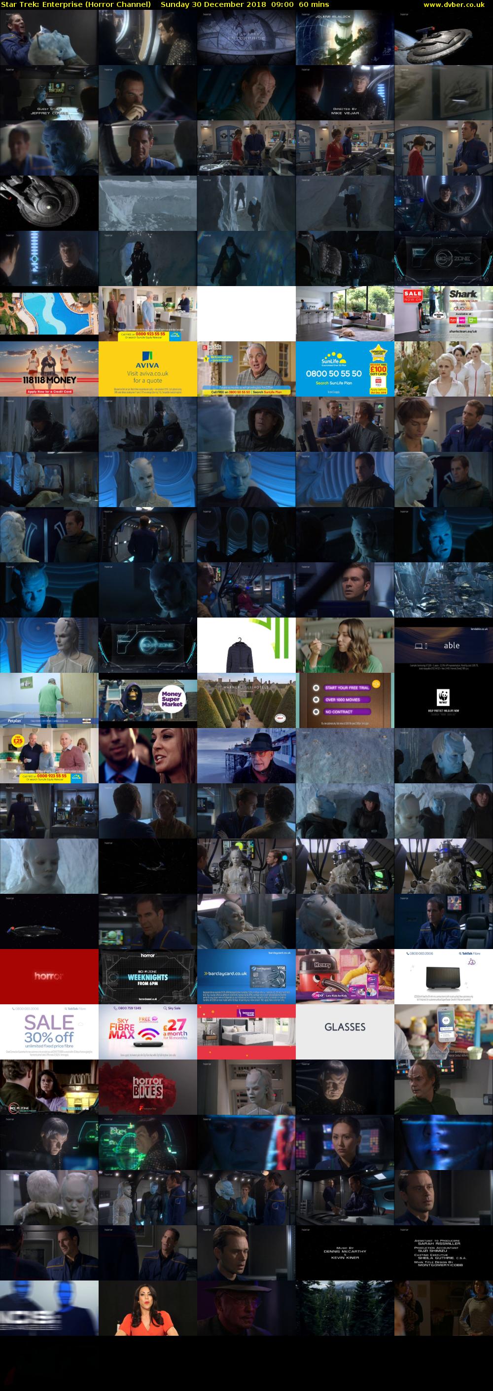 Star Trek: Enterprise (Horror Channel) Sunday 30 December 2018 09:00 - 10:00