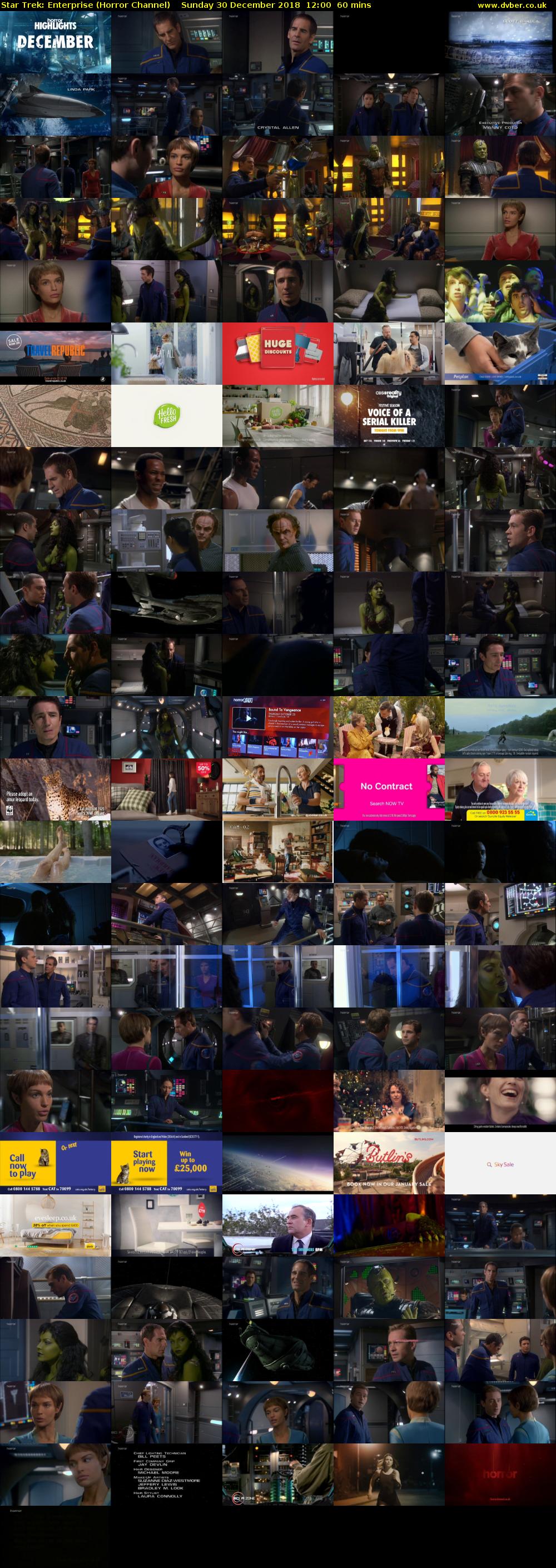 Star Trek: Enterprise (Horror Channel) Sunday 30 December 2018 12:00 - 13:00