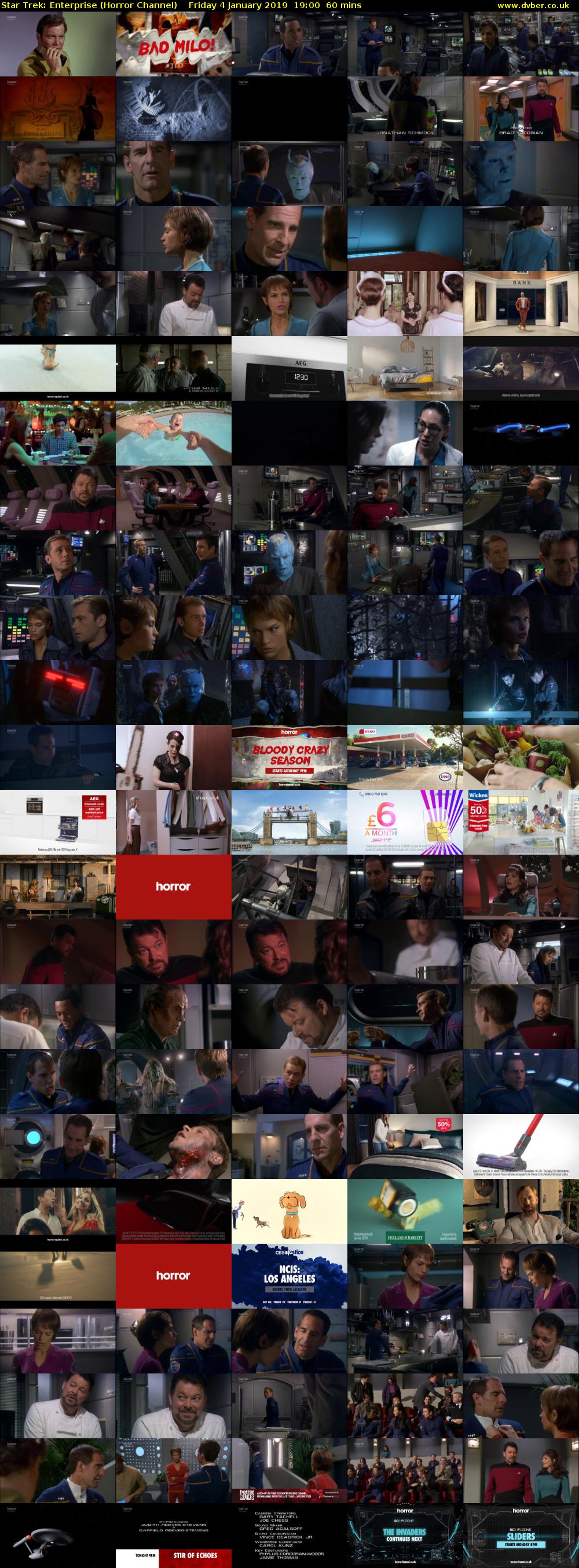 Star Trek: Enterprise (Horror Channel) Friday 4 January 2019 19:00 - 20:00