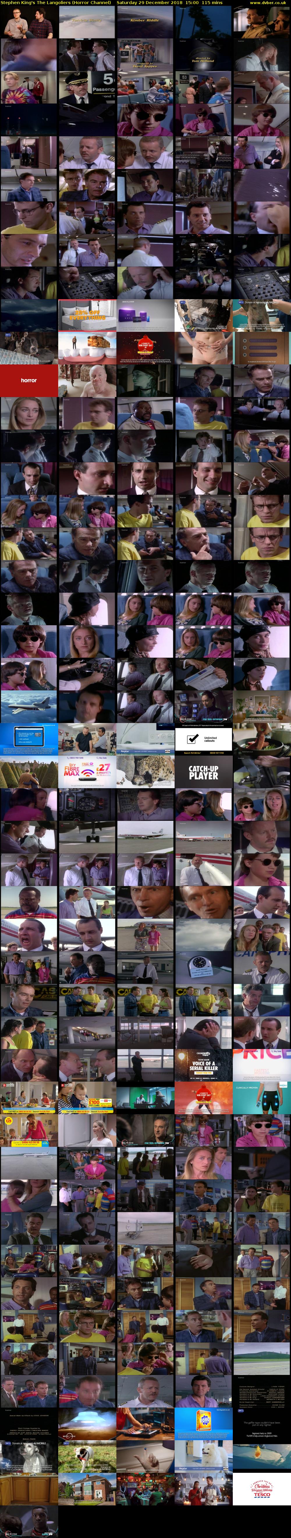 Stephen King's The Langoliers (Horror Channel) Saturday 29 December 2018 15:00 - 16:55