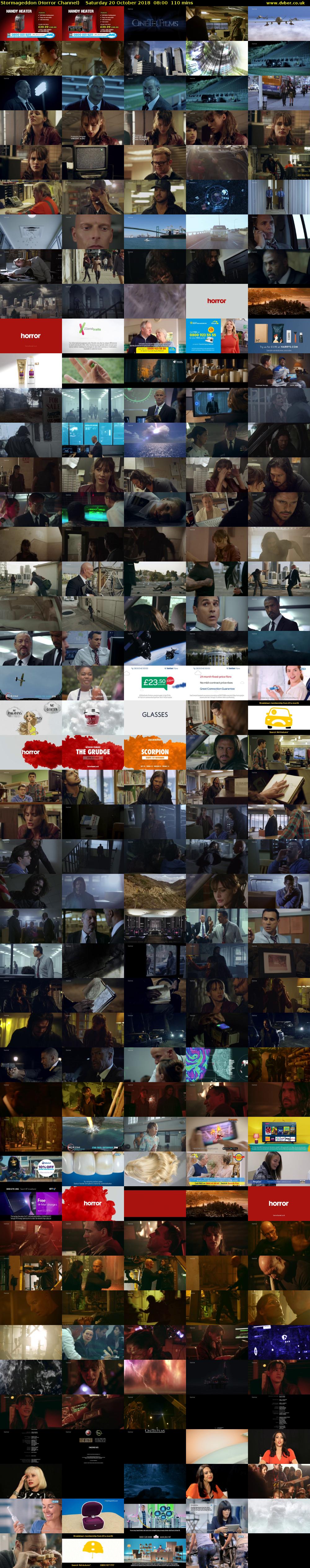 Stormageddon (Horror Channel) Saturday 20 October 2018 08:00 - 09:50