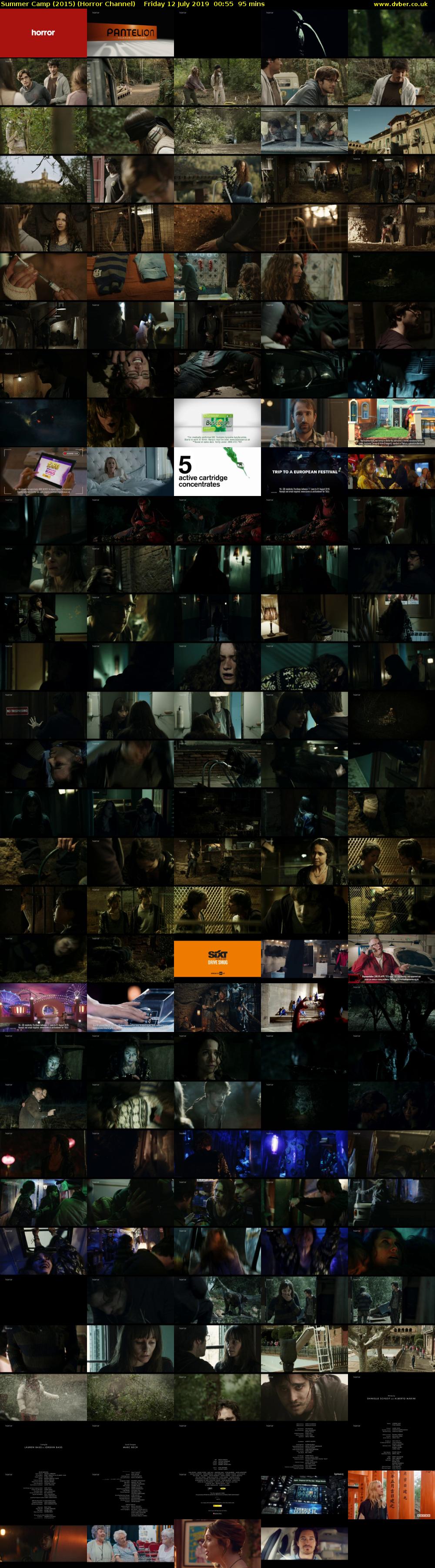 Summer Camp (2015) (Horror Channel) Friday 12 July 2019 00:55 - 02:30