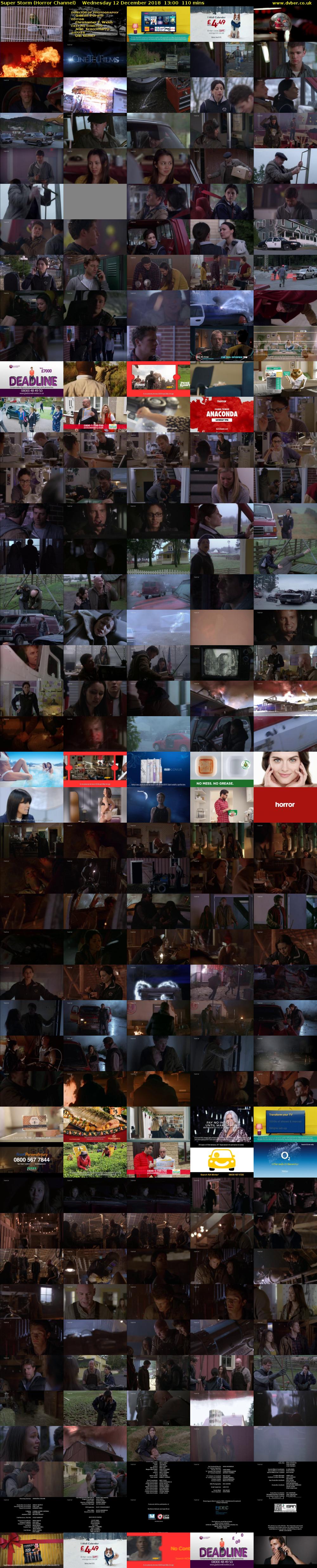 Super Storm (Horror Channel) Wednesday 12 December 2018 13:00 - 14:50