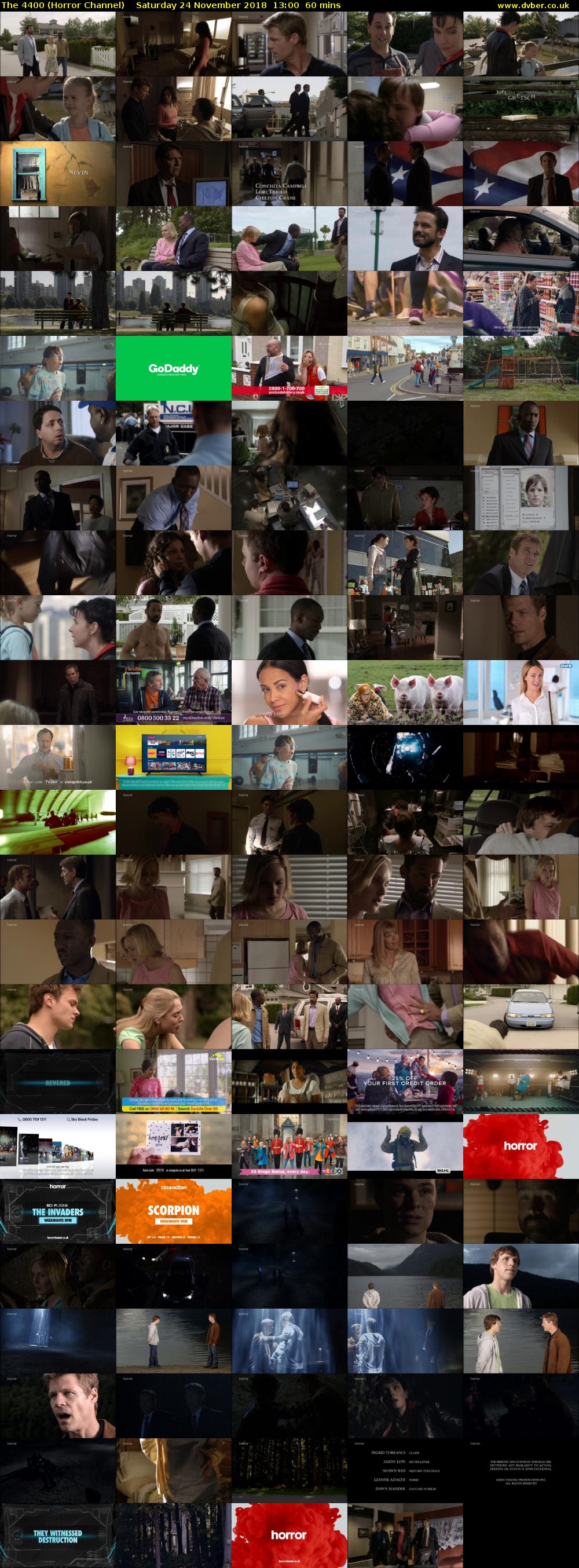 The 4400 (Horror Channel) Saturday 24 November 2018 13:00 - 14:00