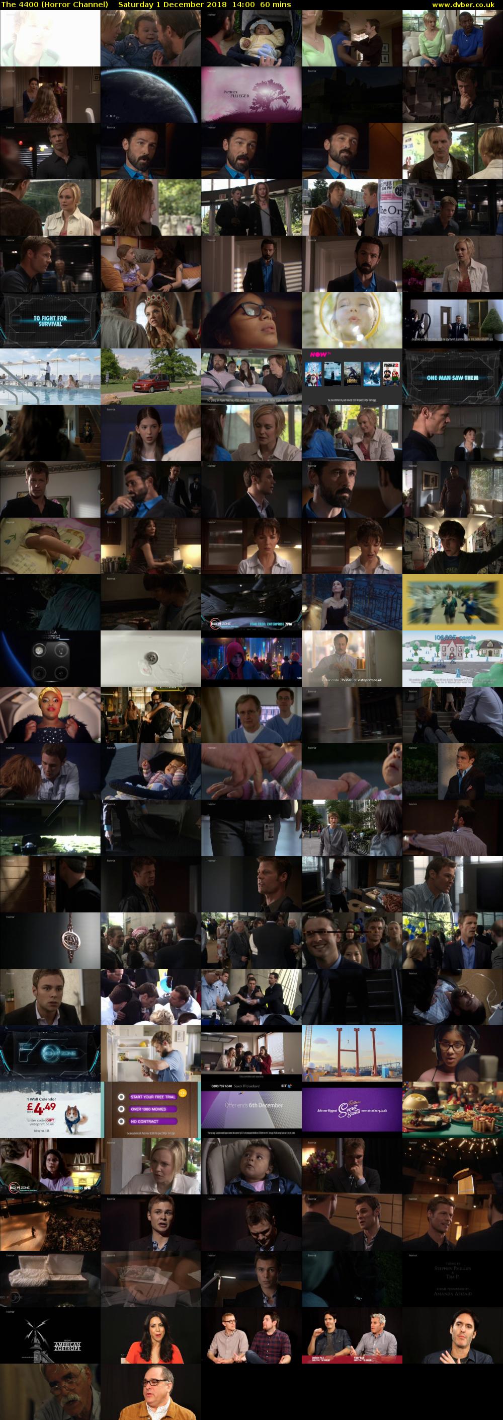 The 4400 (Horror Channel) Saturday 1 December 2018 14:00 - 15:00