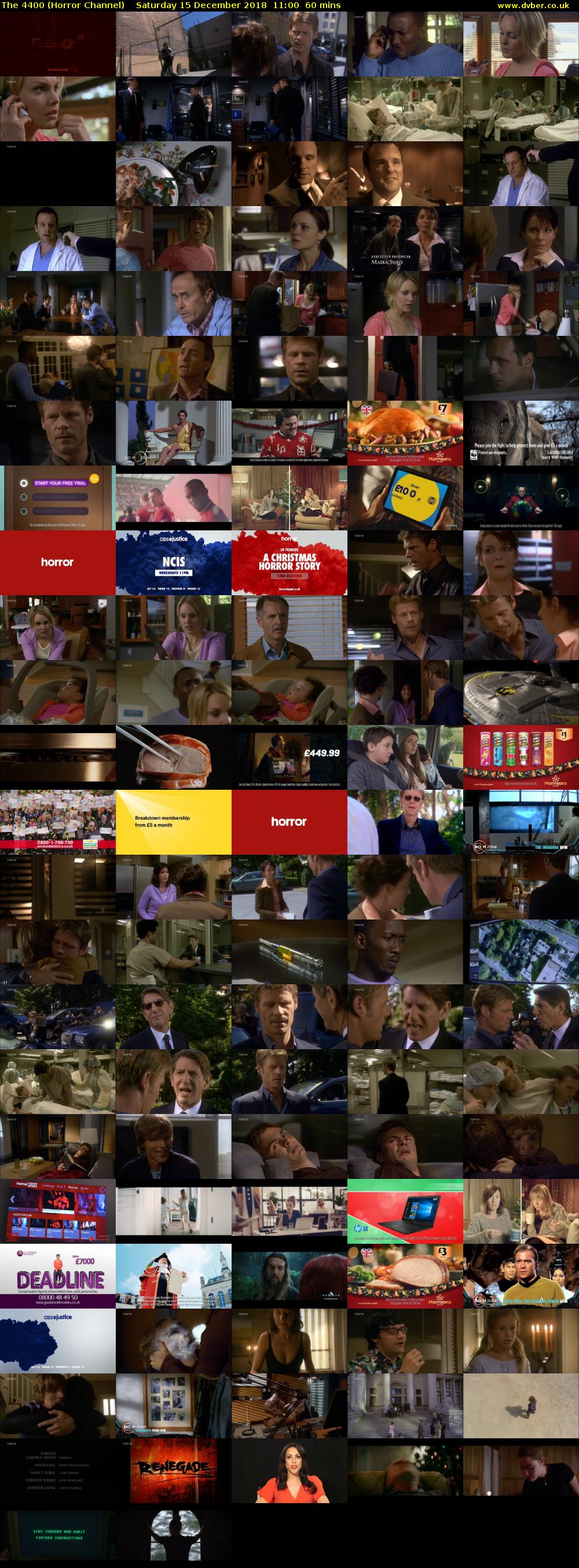 The 4400 (Horror Channel) Saturday 15 December 2018 11:00 - 12:00