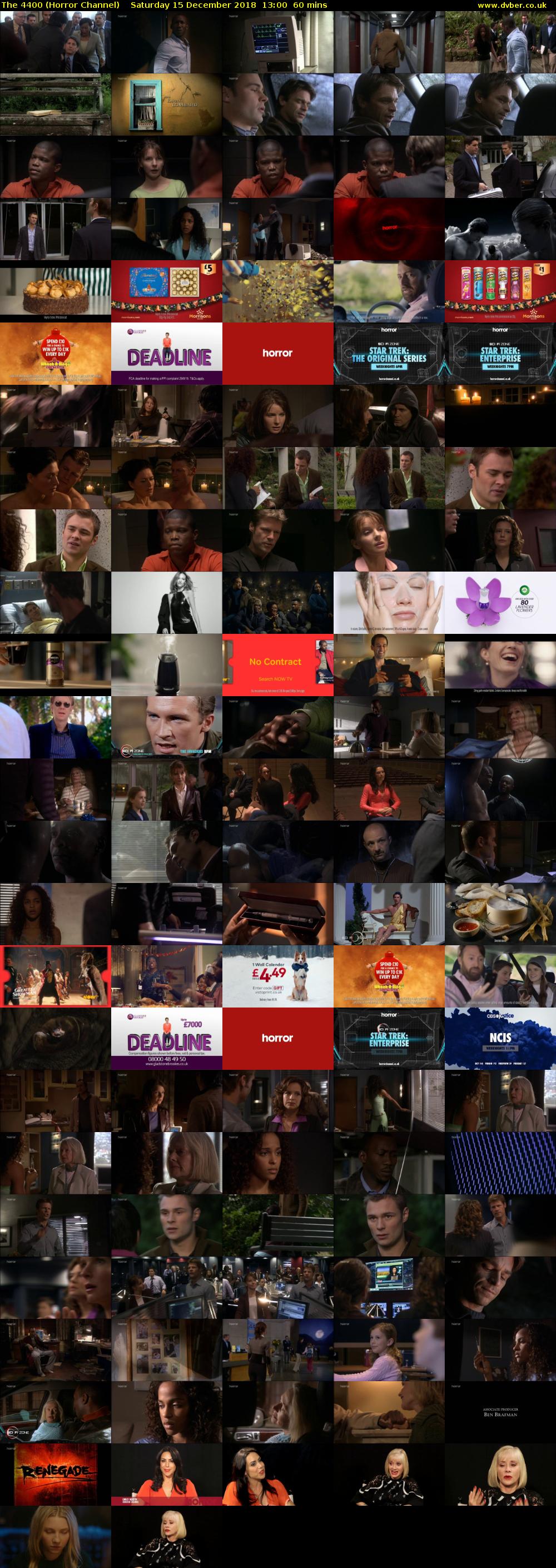 The 4400 (Horror Channel) Saturday 15 December 2018 13:00 - 14:00