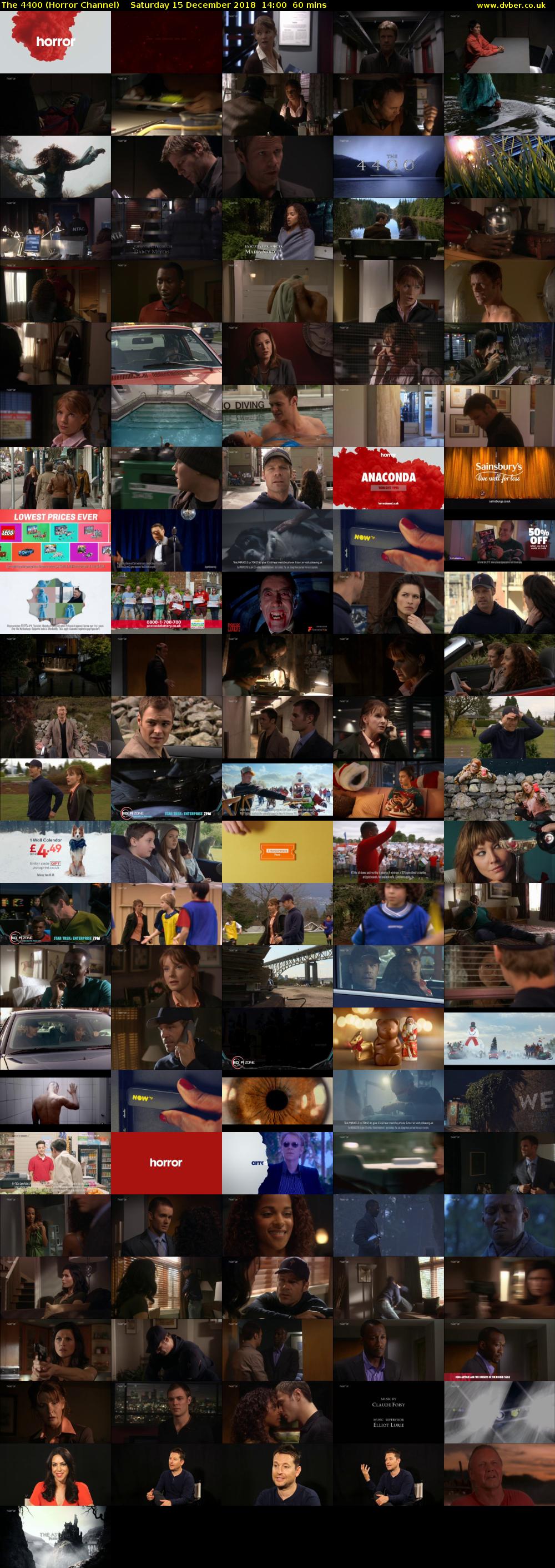 The 4400 (Horror Channel) Saturday 15 December 2018 14:00 - 15:00