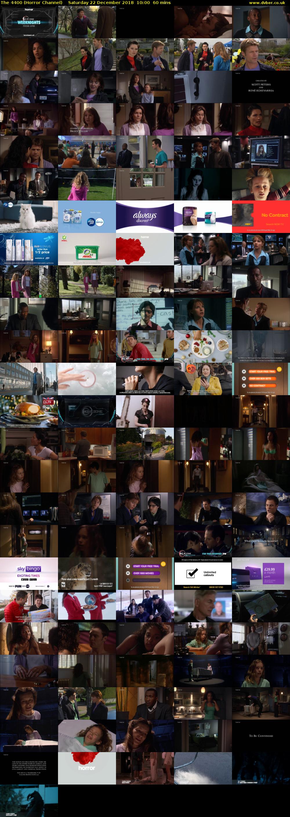 The 4400 (Horror Channel) Saturday 22 December 2018 10:00 - 11:00