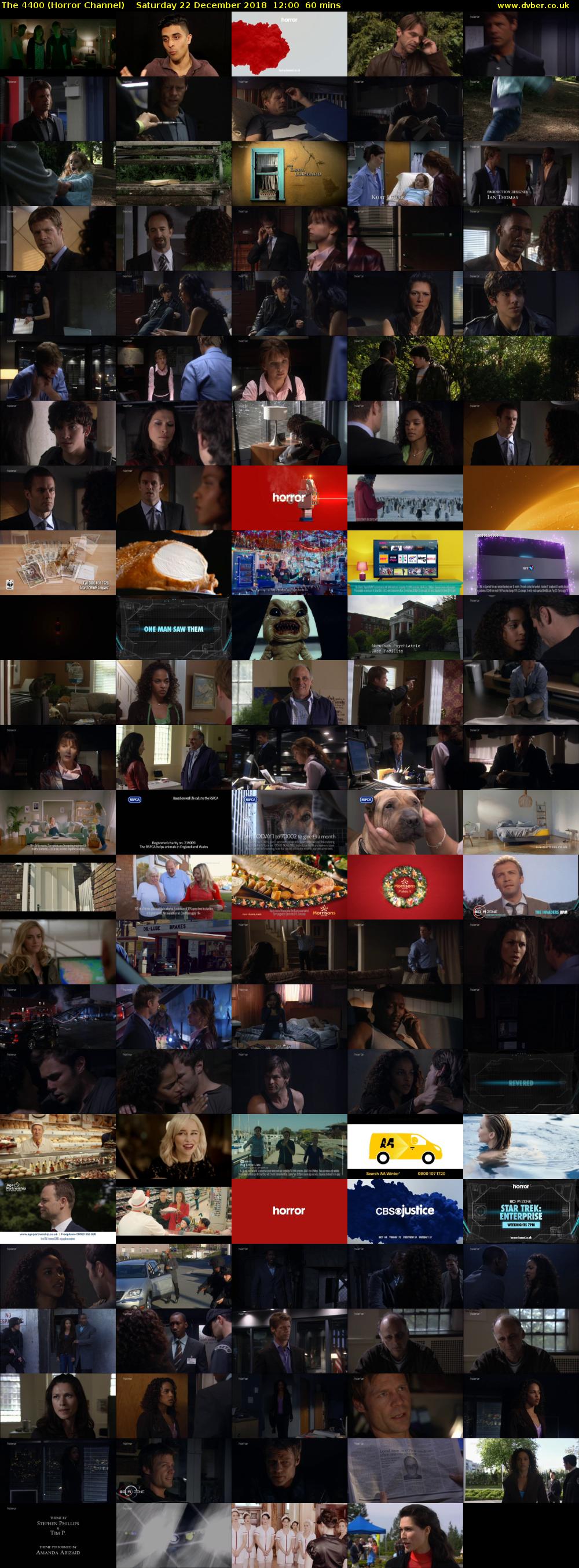 The 4400 (Horror Channel) Saturday 22 December 2018 12:00 - 13:00