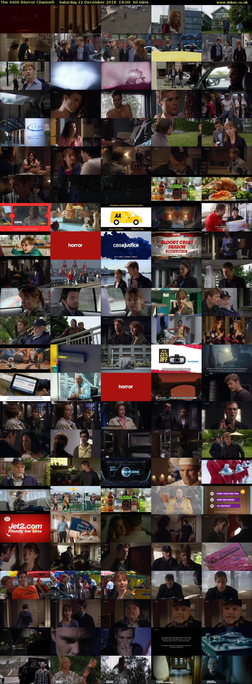 The 4400 (Horror Channel) Saturday 22 December 2018 14:00 - 15:00