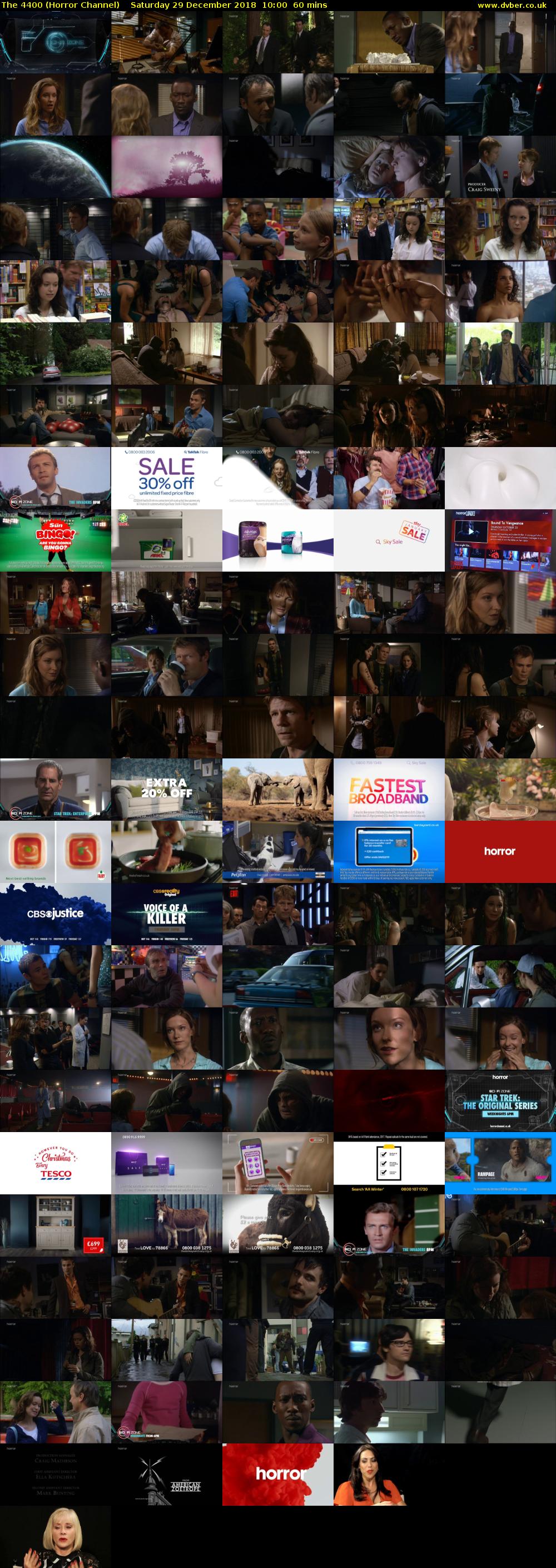 The 4400 (Horror Channel) Saturday 29 December 2018 10:00 - 11:00