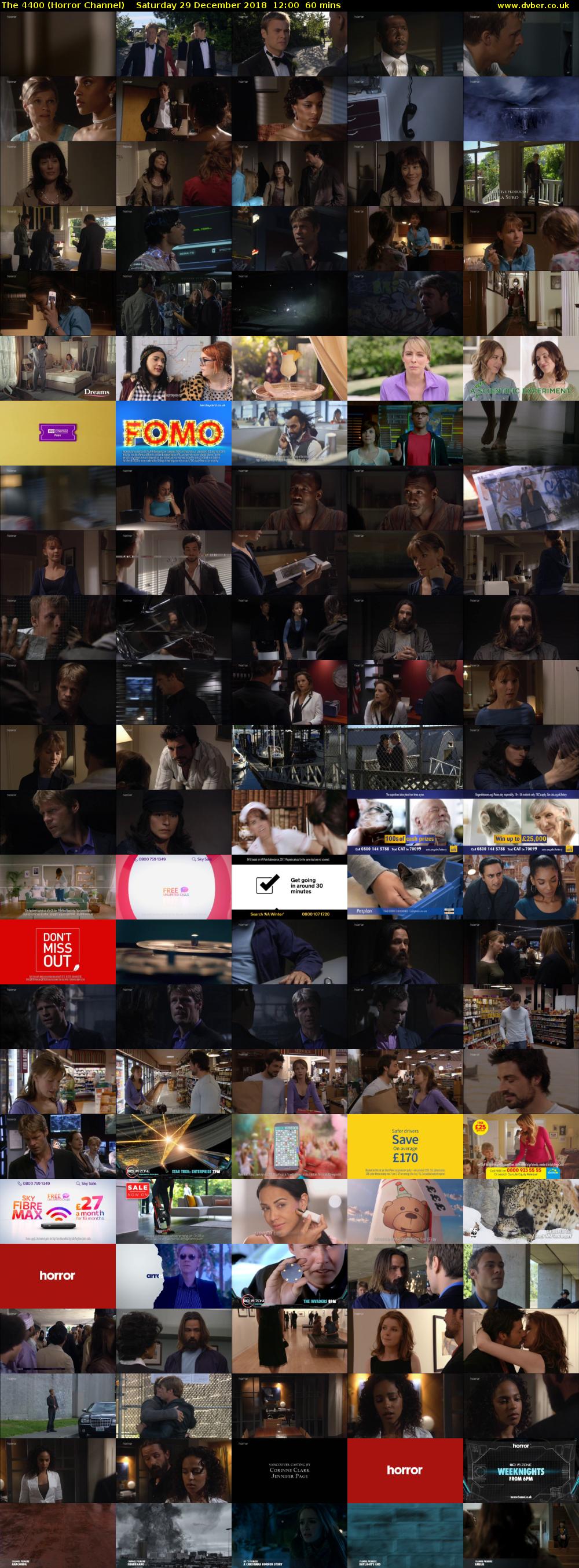 The 4400 (Horror Channel) Saturday 29 December 2018 12:00 - 13:00