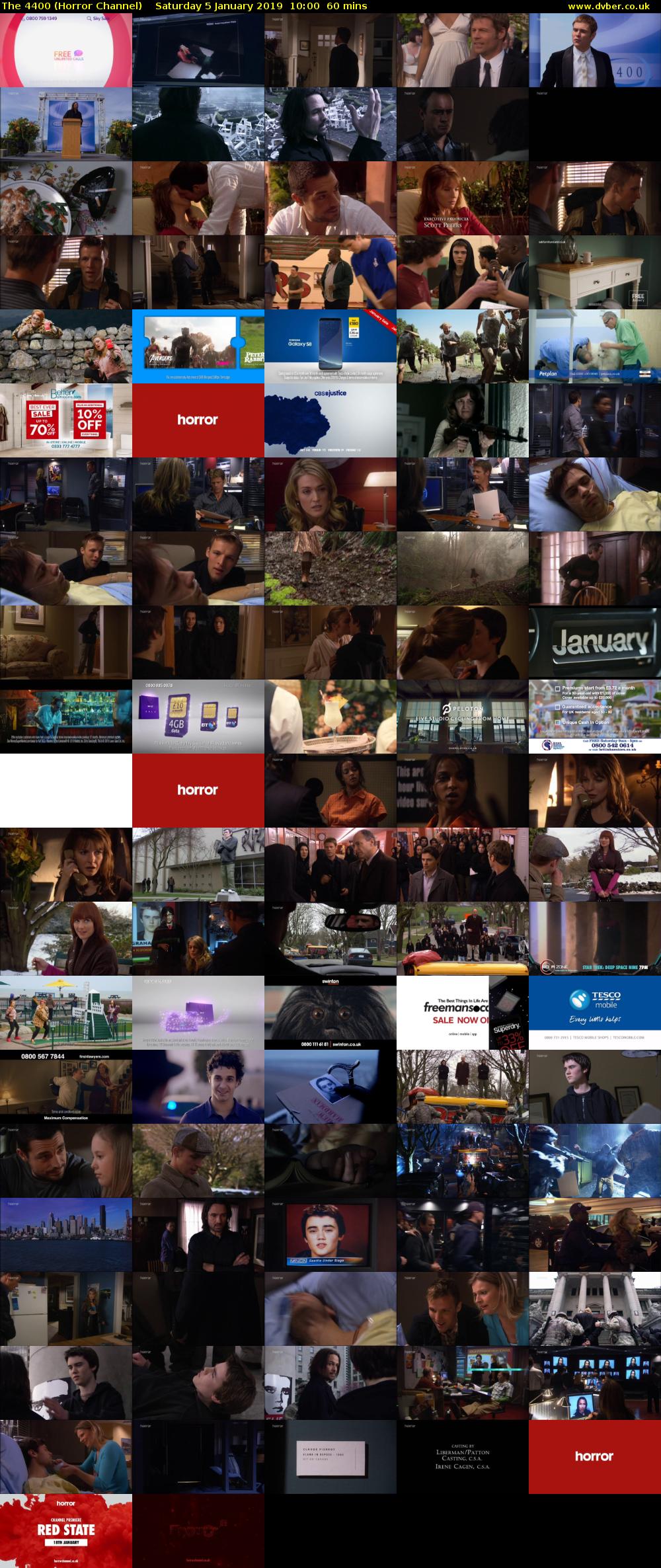 The 4400 (Horror Channel) Saturday 5 January 2019 10:00 - 11:00