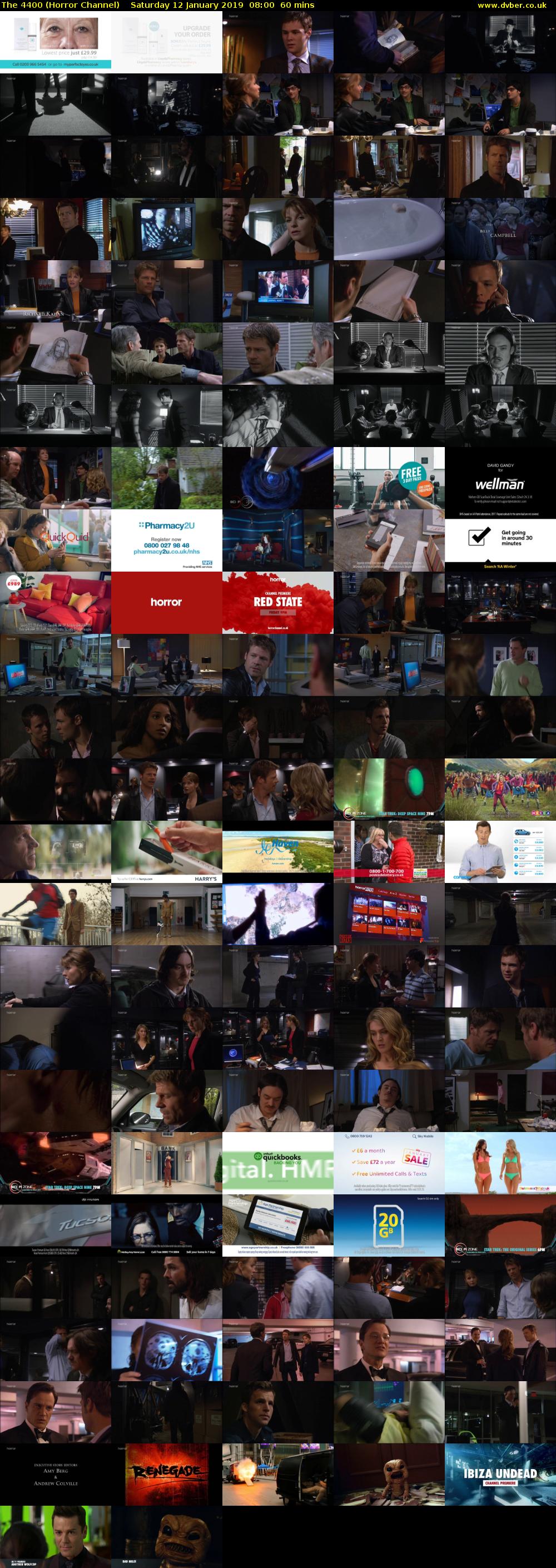 The 4400 (Horror Channel) Saturday 12 January 2019 08:00 - 09:00