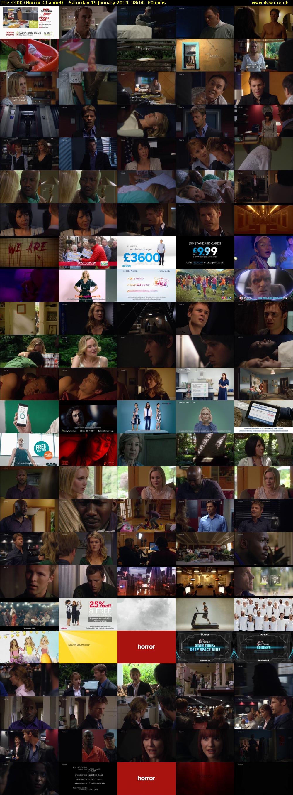 The 4400 (Horror Channel) Saturday 19 January 2019 08:00 - 09:00