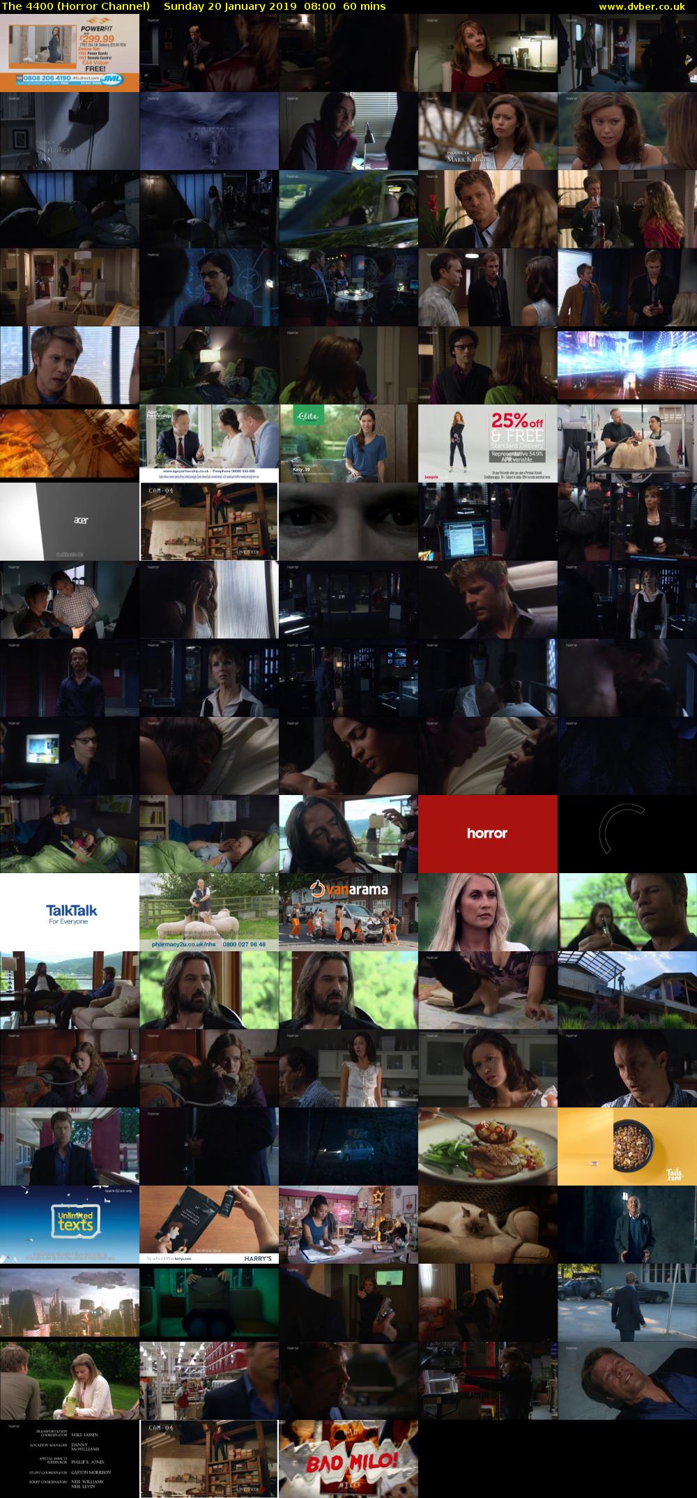 The 4400 (Horror Channel) Sunday 20 January 2019 08:00 - 09:00