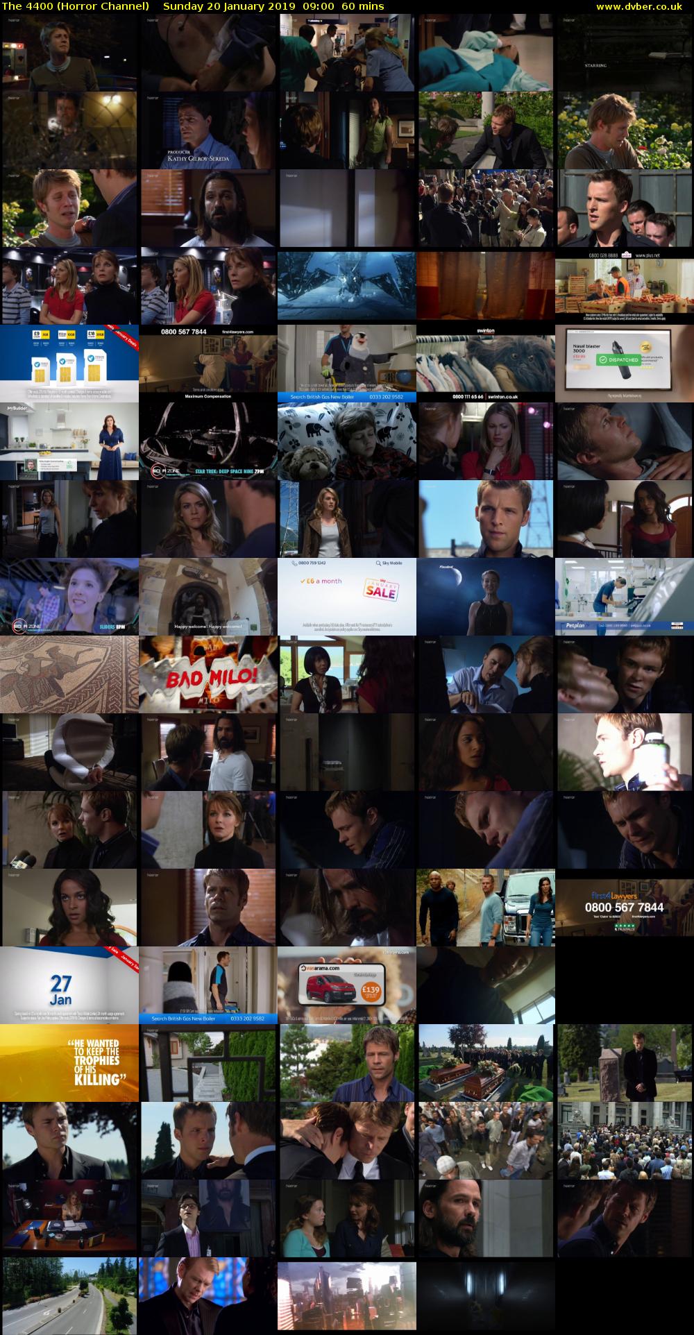 The 4400 (Horror Channel) Sunday 20 January 2019 09:00 - 10:00