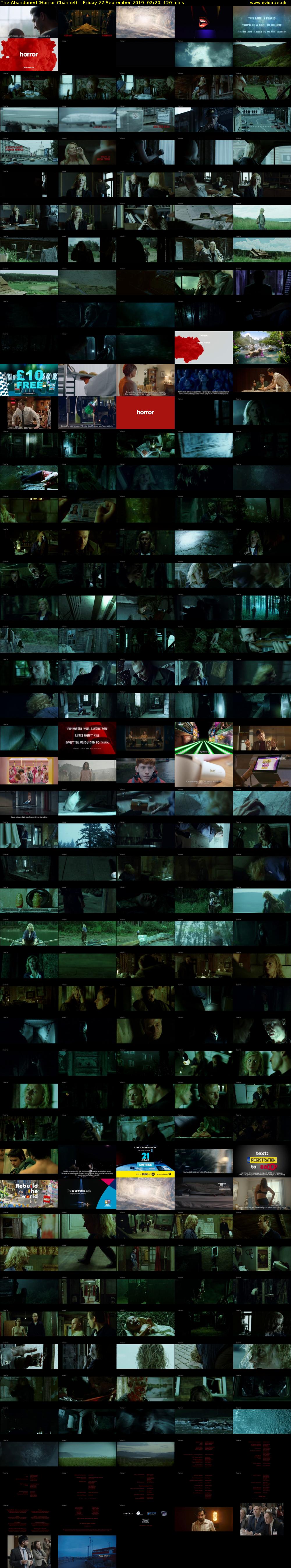 The Abandoned (Horror Channel) Friday 27 September 2019 02:20 - 04:20
