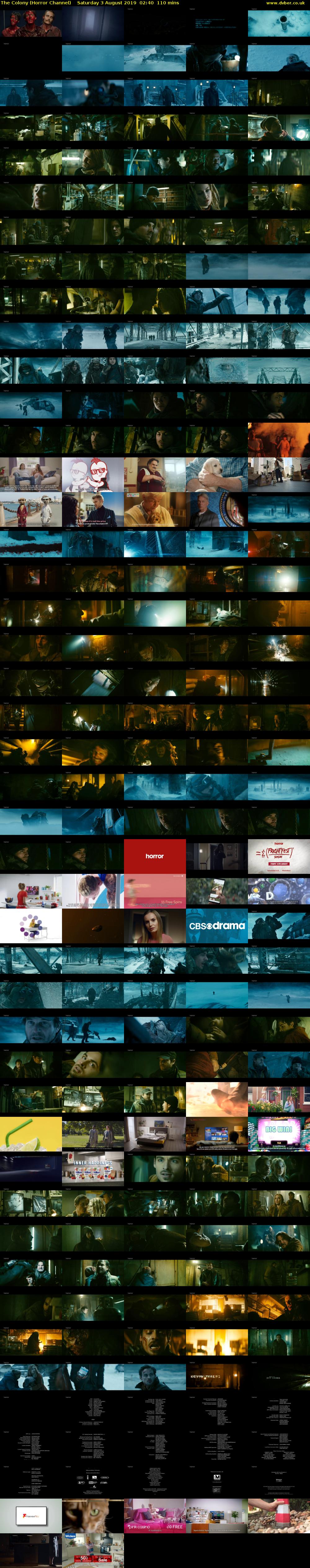The Colony (Horror Channel) Saturday 3 August 2019 02:40 - 04:30