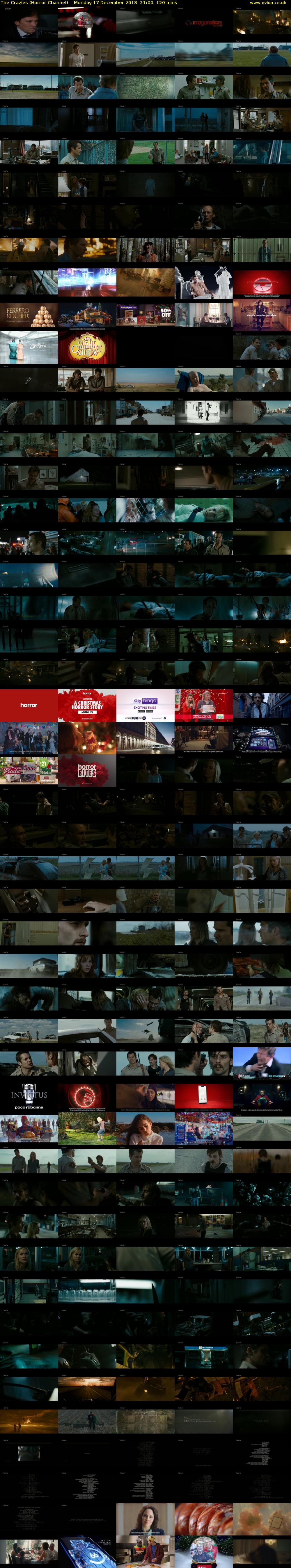 The Crazies (Horror Channel) Monday 17 December 2018 21:00 - 23:00