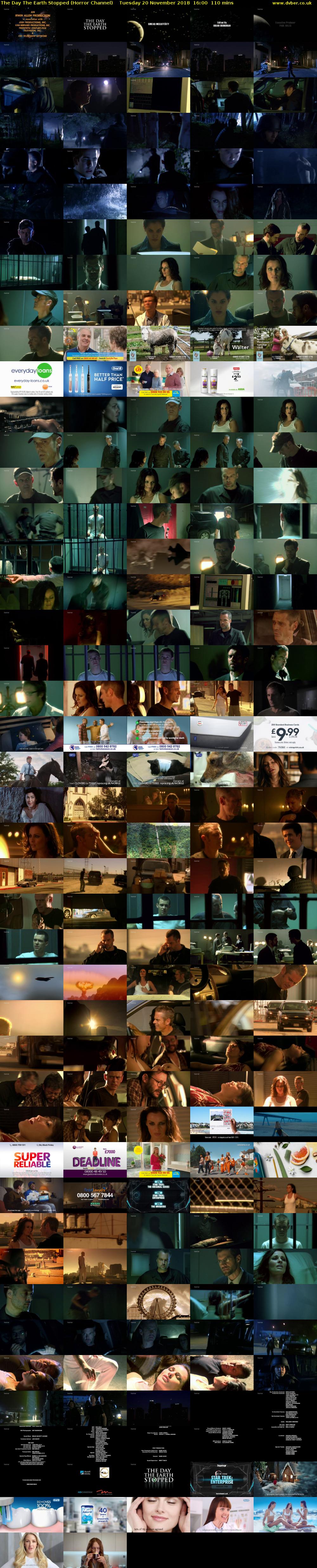 The Day The Earth Stopped (Horror Channel) Tuesday 20 November 2018 16:00 - 17:50