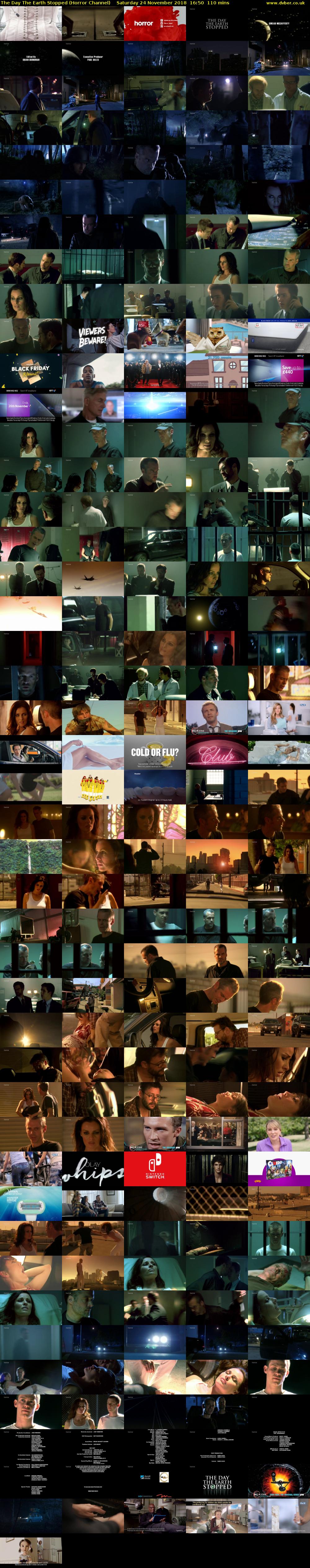 The Day The Earth Stopped (Horror Channel) Saturday 24 November 2018 16:50 - 18:40