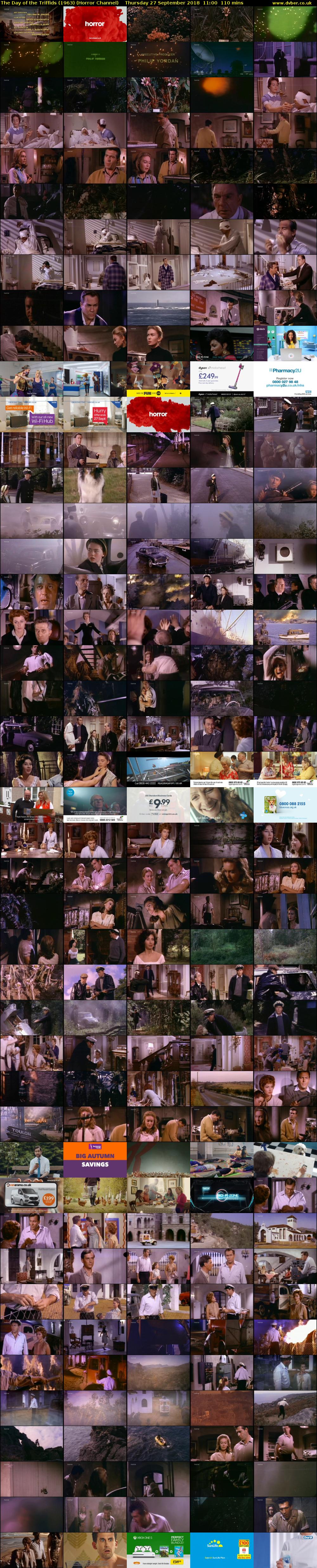 The Day of the Triffids (1963) (Horror Channel) Thursday 27 September 2018 11:00 - 12:50